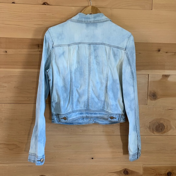 Hinge S Light Bleach Wash Denim Jean Jacket - Picture 4 of 8
